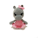 Hand Crocheted Hippo Gift Box for Newborn Baby Girls