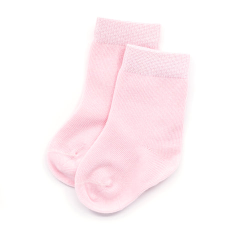 Marquise Knitted Cotton Socks - Pink