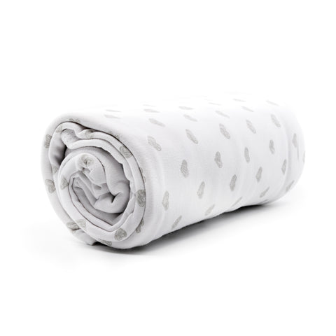 All4Ella Jersey Wrap Grey Heart