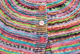 Size 00 Baby Girls Hand Knitted Baby Cardigan - Lollipop