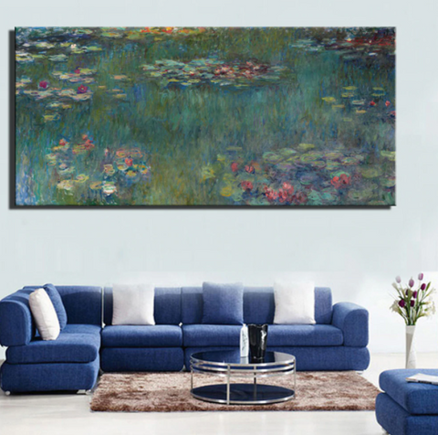 Claude Monet, Water Lilies 70cm x 140cm