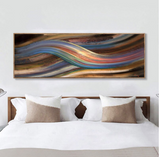 Modern Abstract, Rainbow Oil 60cm x 180cm