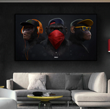Modern Pop Culture, Hear No Evil, Speak No Evil, See No Evil 70cm x 120cm
