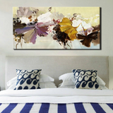 Modern Abstract, Painted Flowers 70cm x 140cm