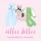 Sillee Billee Hand Made Minky Bunny Comforter - Blue