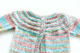 Hand Knitted Baby Cardigan - Bo Peep Pastel