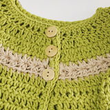 Size 00 Unisex Crocheted Baby Layette - Lime Green