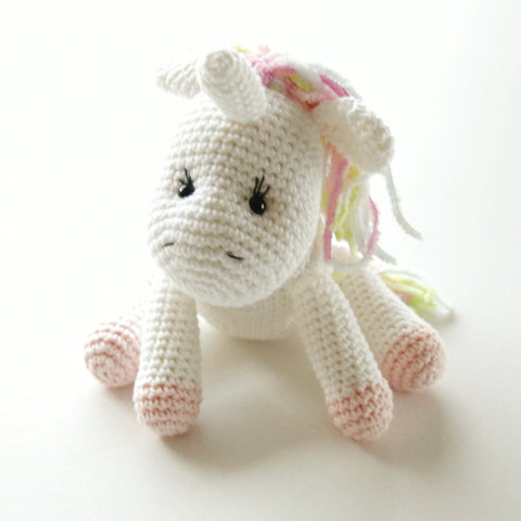 Lily the Crochet Amigurumi Rainbow Unicorn