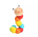 Jointed Wooden Caterpillar