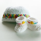 Size 00 Baby Girls Crocheted Layette - Rainbow